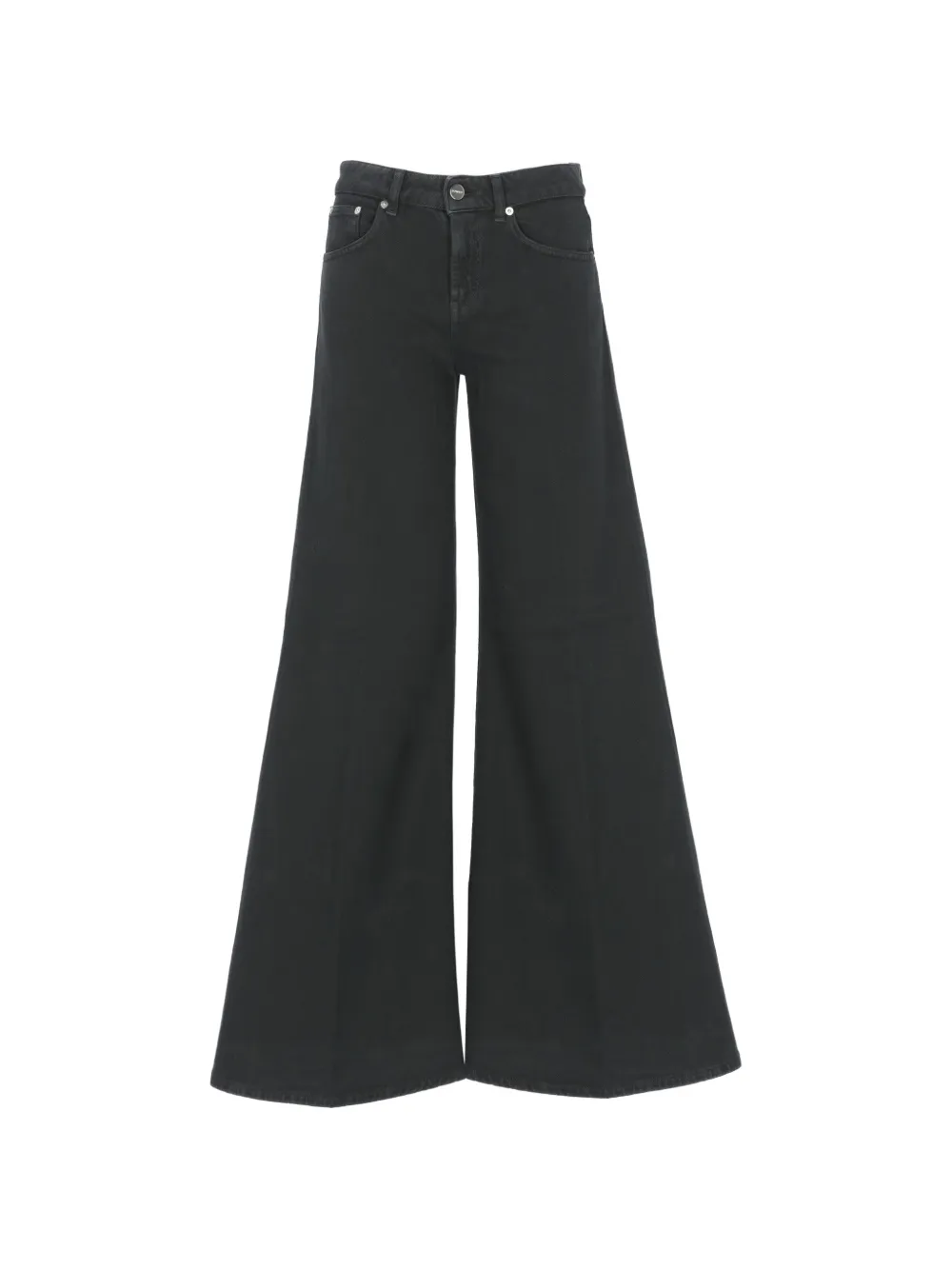 DONDUP pressed-crease flared jeans - Nero