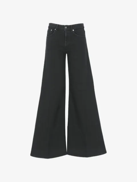 DONDUP pressed-crease flared jeans