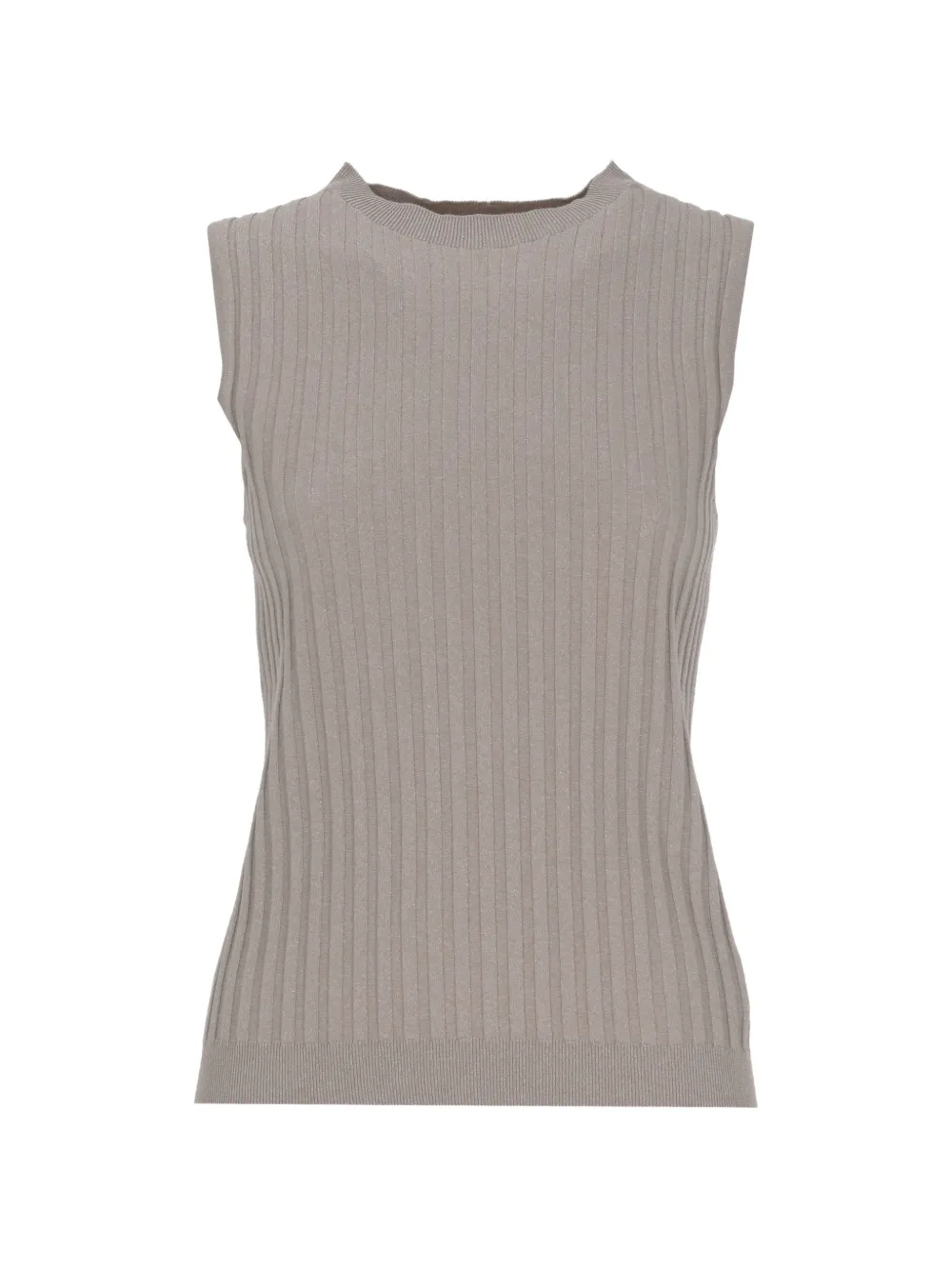 Peserico ribbed-knit tank top - Toni neutri