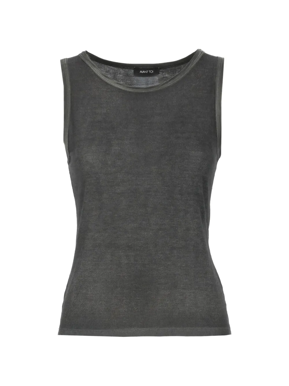 Avant Toi fine-ribbed tank top - Grigio