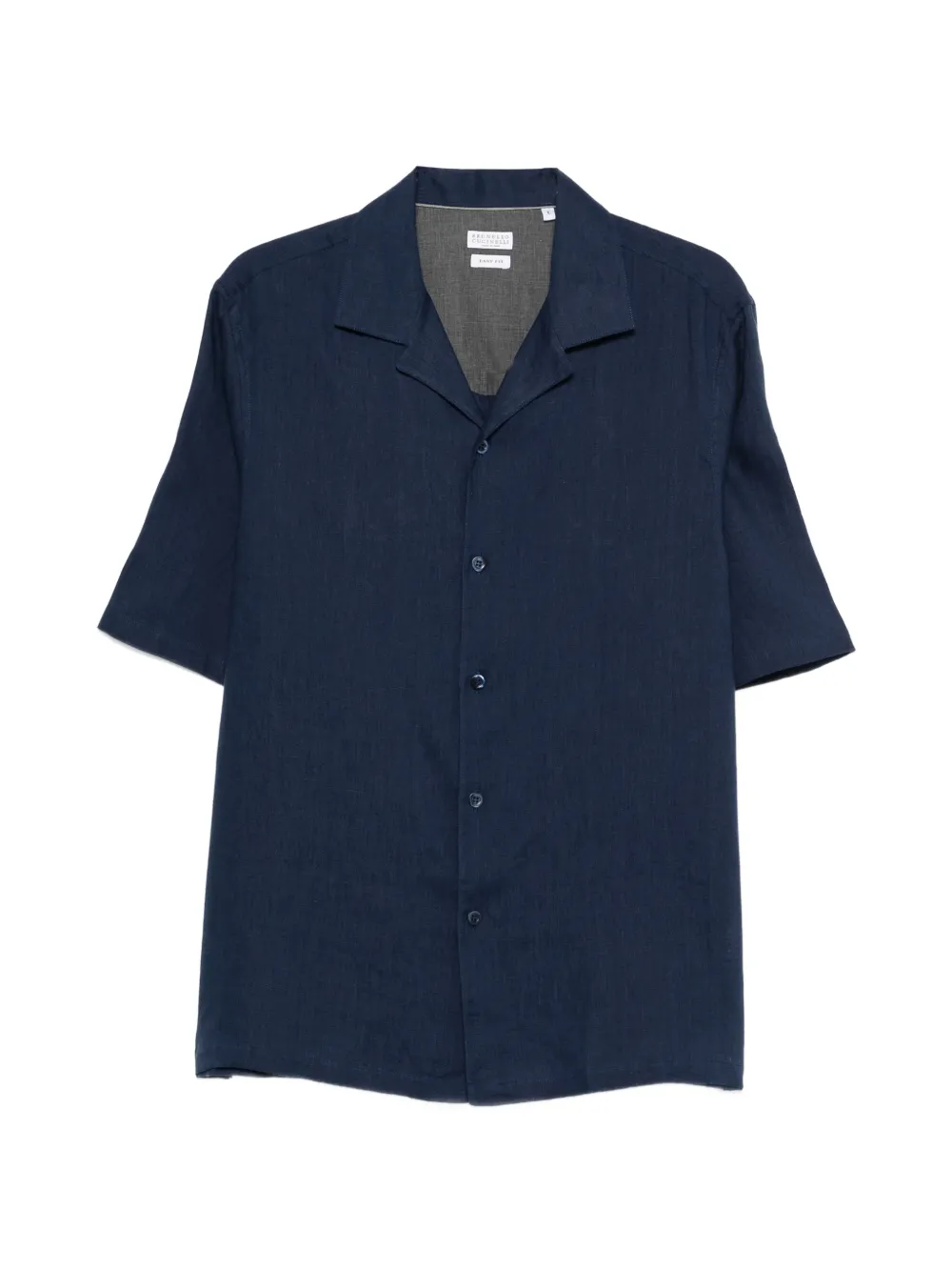 Brunello Cucinelli buttoned short-sleeve shirt - Blu