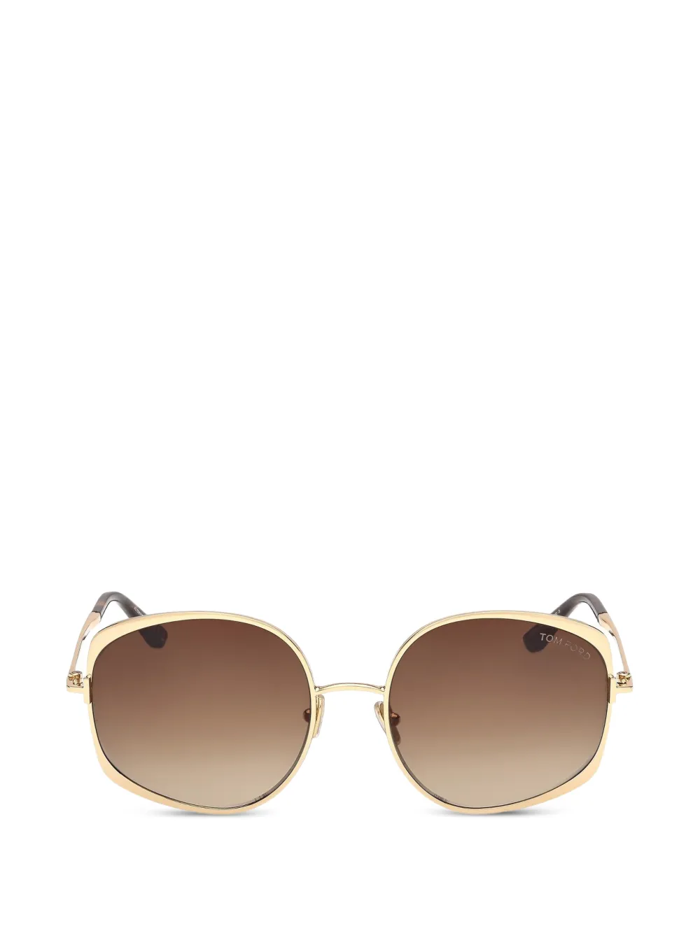 TOM FORD Eyewear browline oval-frame sunglasses - Oro