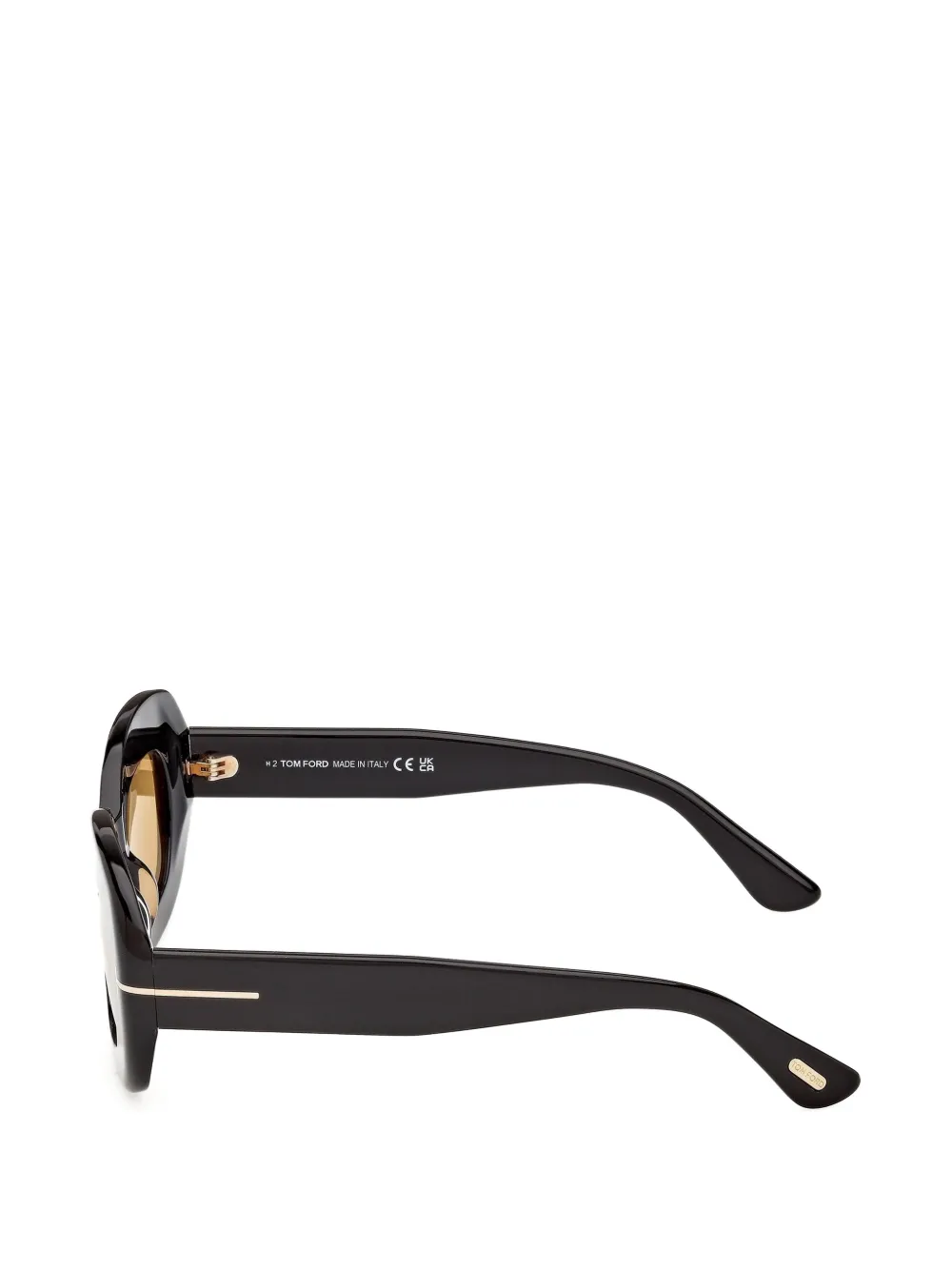 TOM FORD Eyewear Zonnebril met geometrisch montuur Bruin