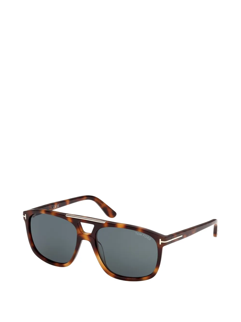 TOM FORD Eyewear Zonnebril met vierkant montuur Bruin