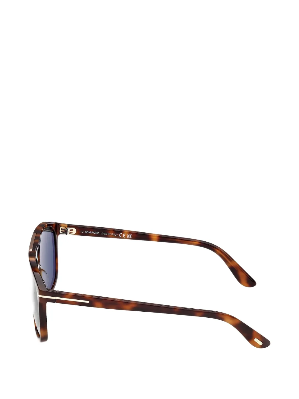 TOM FORD Eyewear Zonnebril met vierkant montuur Bruin