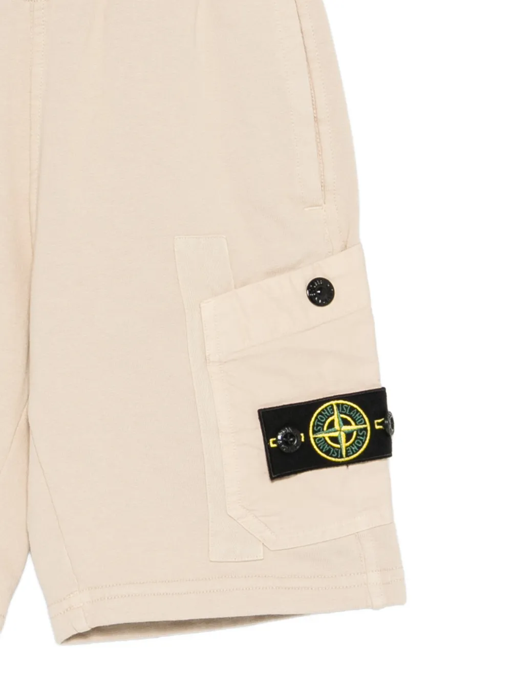 Stone Island Junior Zwembroek met Compass-patch Beige