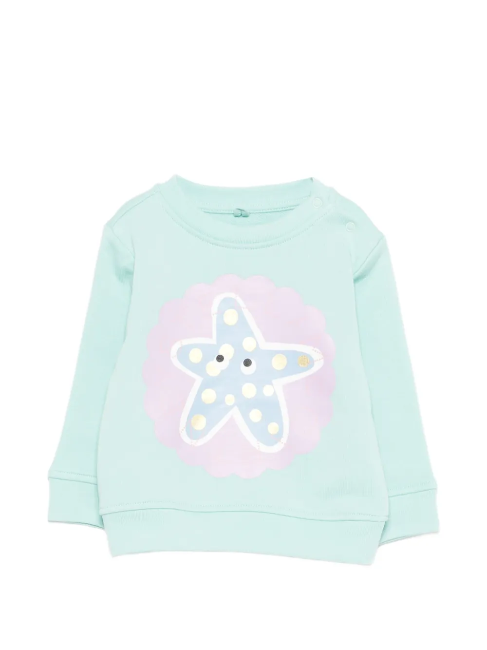 Stella McCartney Kids starfish-print sweatshirt - Blu