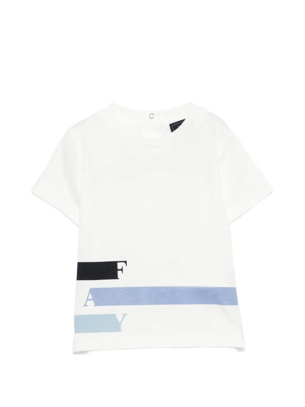 Fay Kids round-neck T-shirt - Bianco