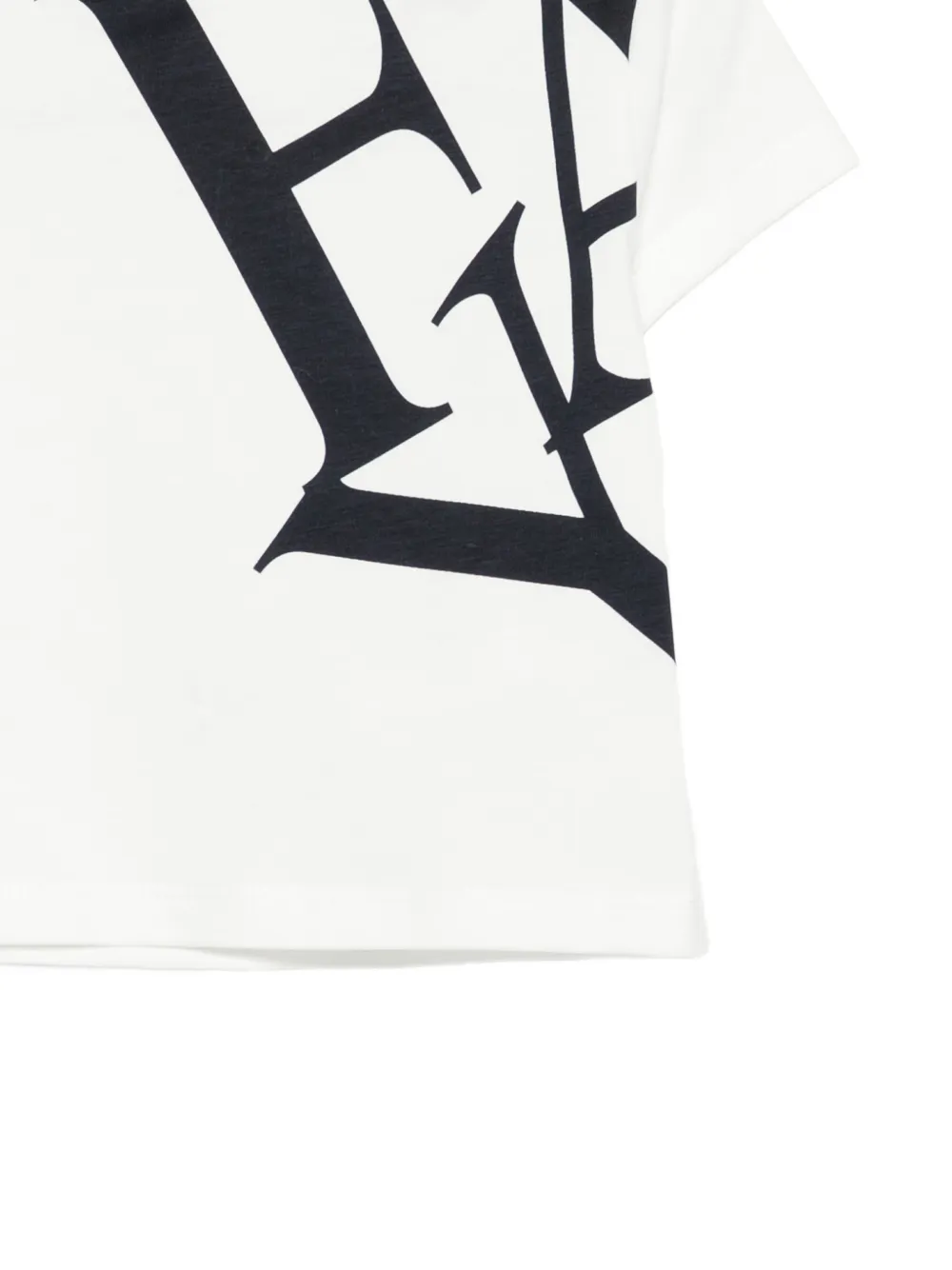 Fay Kids T-shirt met logoprint Wit