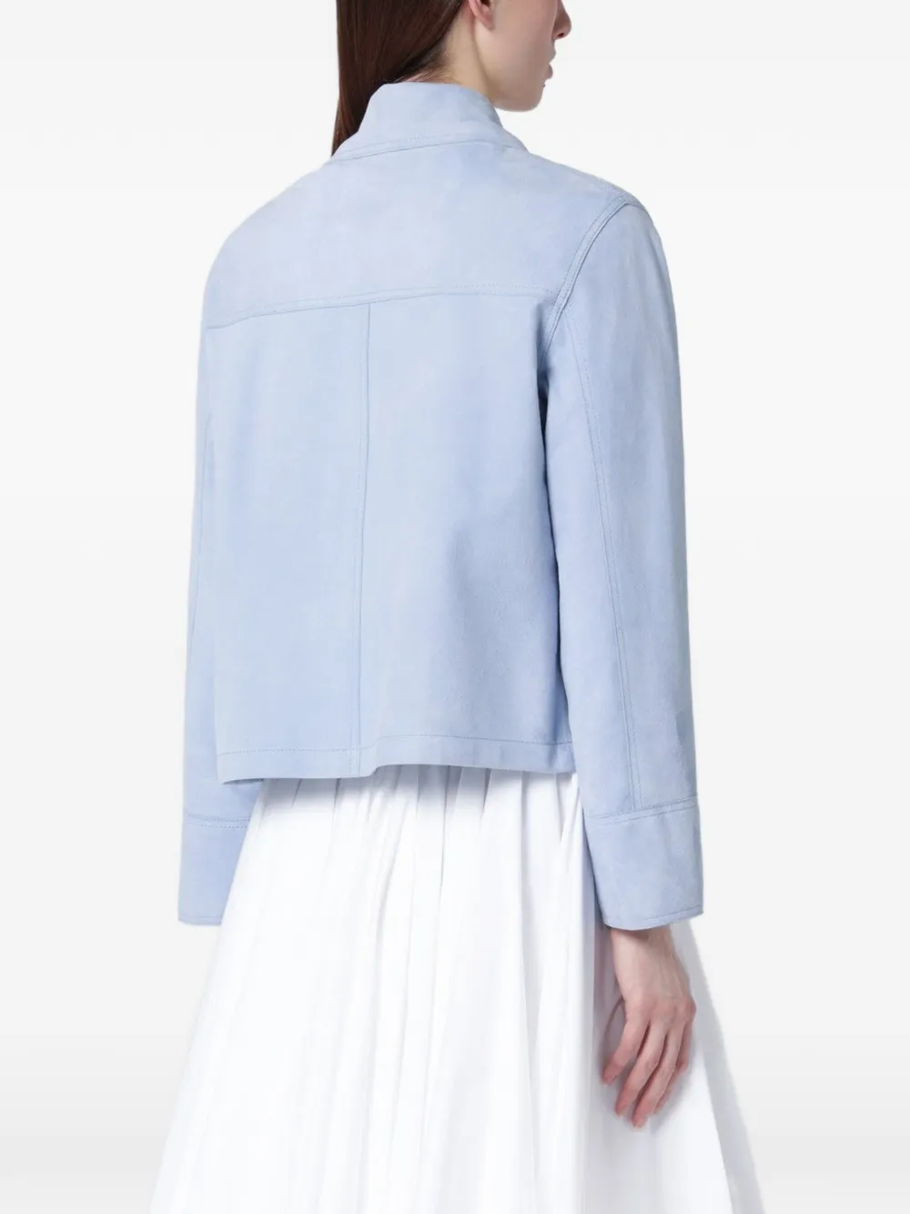  Swd By S.w.o.r.d. Point-collar Jacket - Blue 
