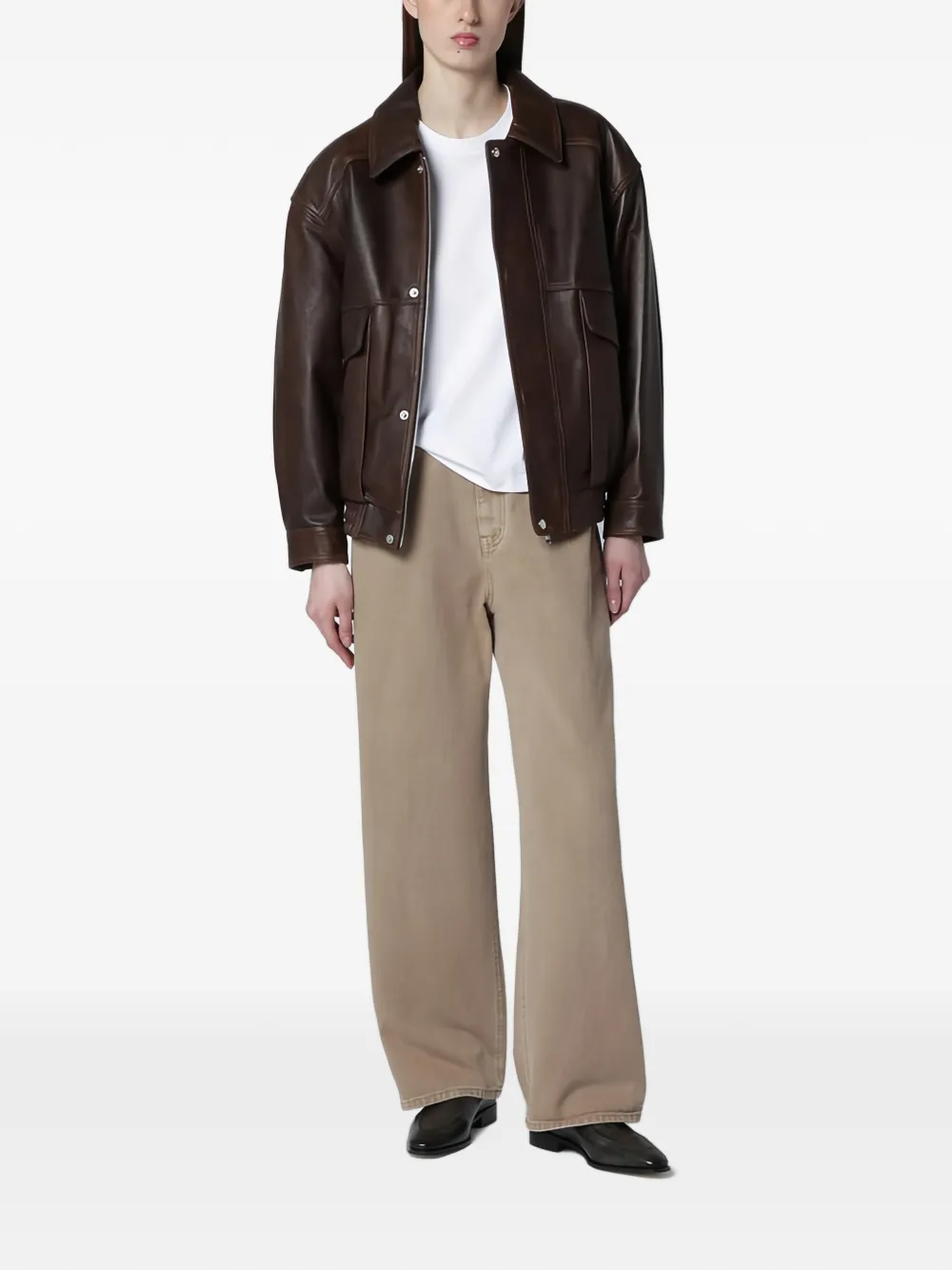  Dunst Wide-leg Jeans - Neutrals 