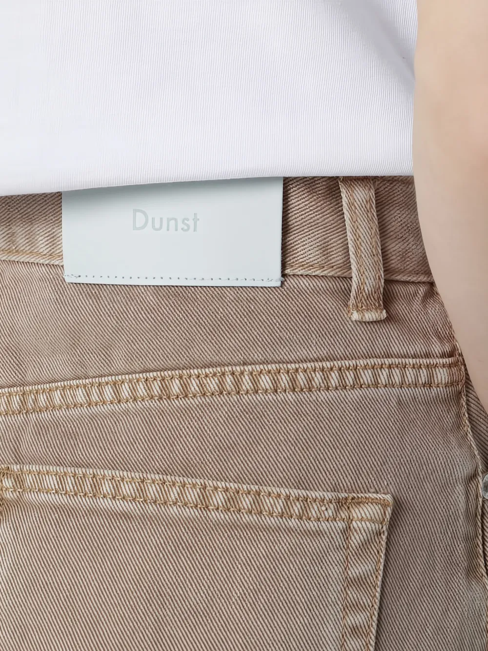 DUNST Jeans met wijde pijpen Beige