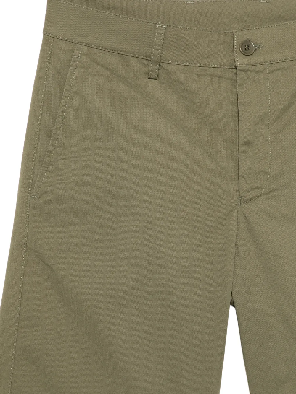 ASPESI Shorts met knopen Groen