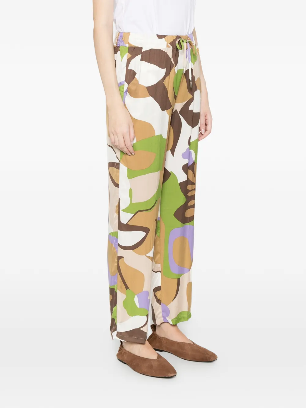  Marella Patterned Trousers - Neutrals 