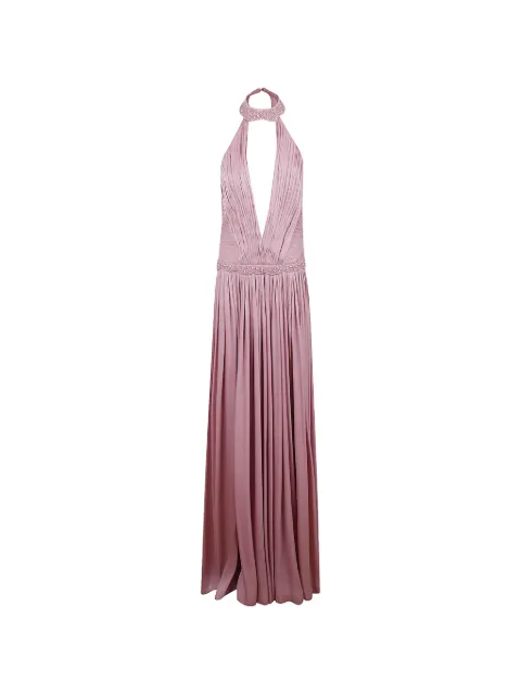 Costarellos pleated maxi dress