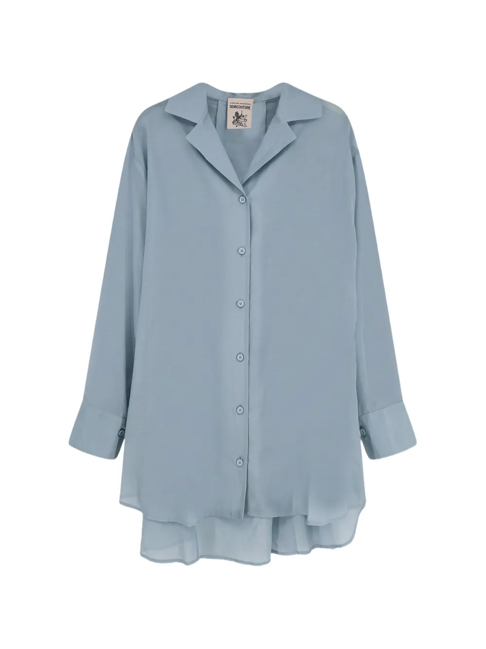 Semicouture Rachelle oversized-fit shirt - Blu