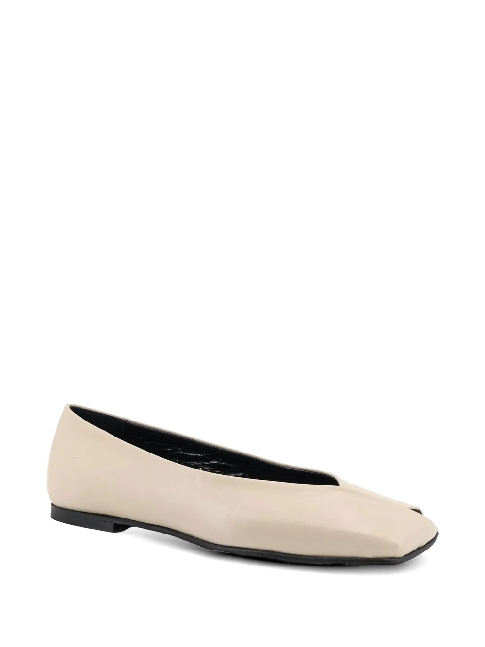 ALOHAS Ballerina's met vierkante neus Beige