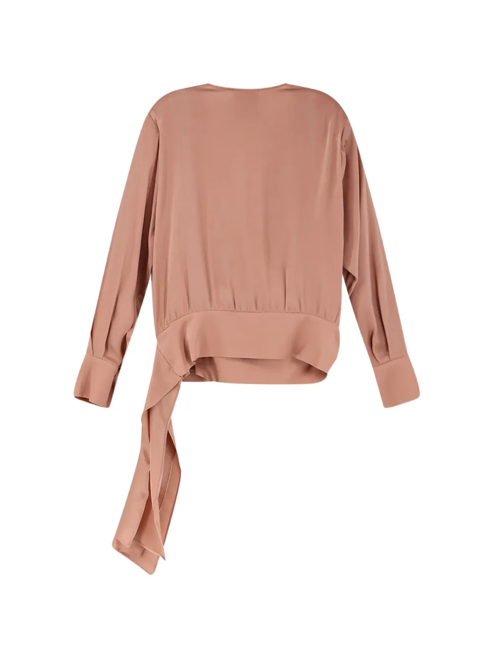  Semicouture V-neck Long-sleeve Blouse - Pink 
