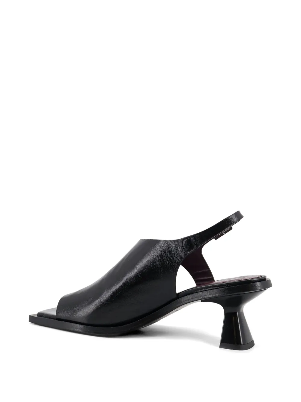 ALOHAS Mahina squared-toe sandals Zwart