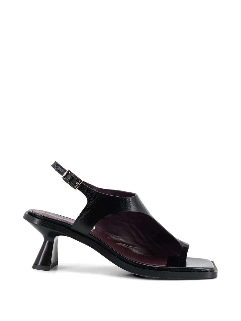 ALOHAS Mahina squared-toe sandals Zwart