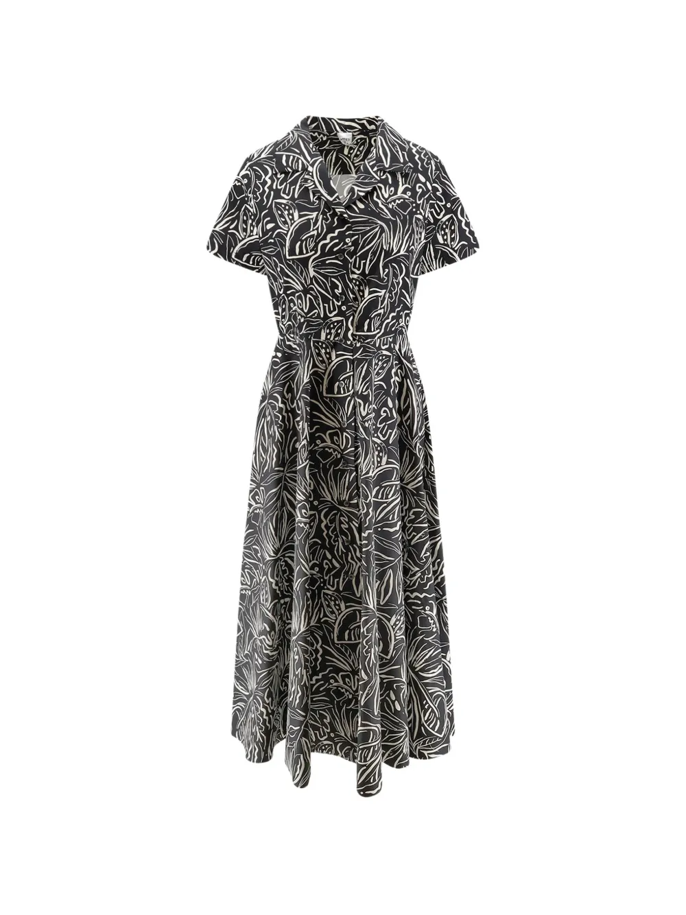 ASPESI floral print dress - Nero