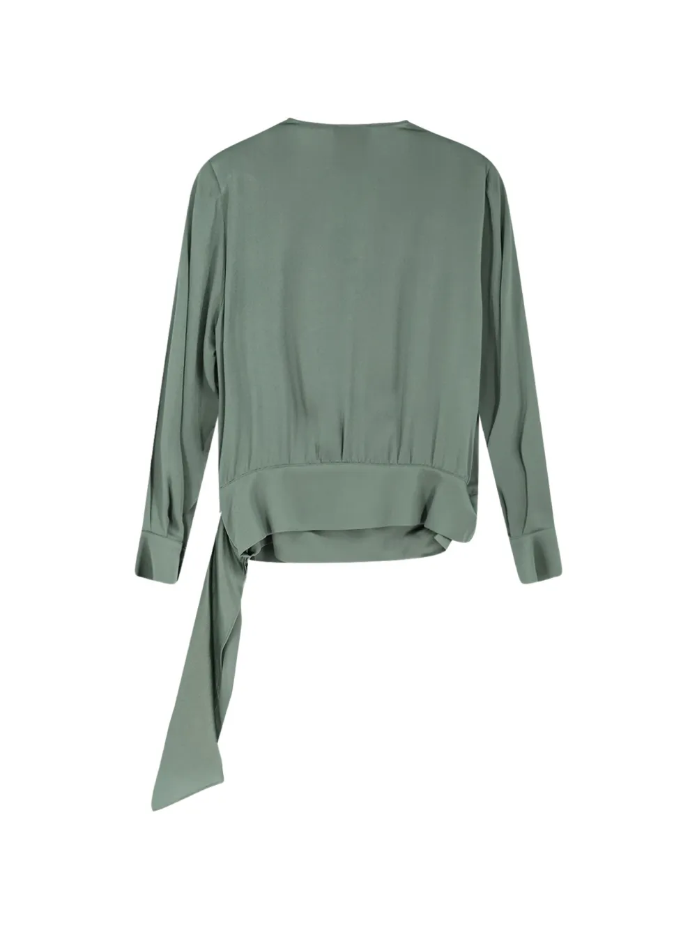  Semicouture V-neck Wrap Blouse - Green 