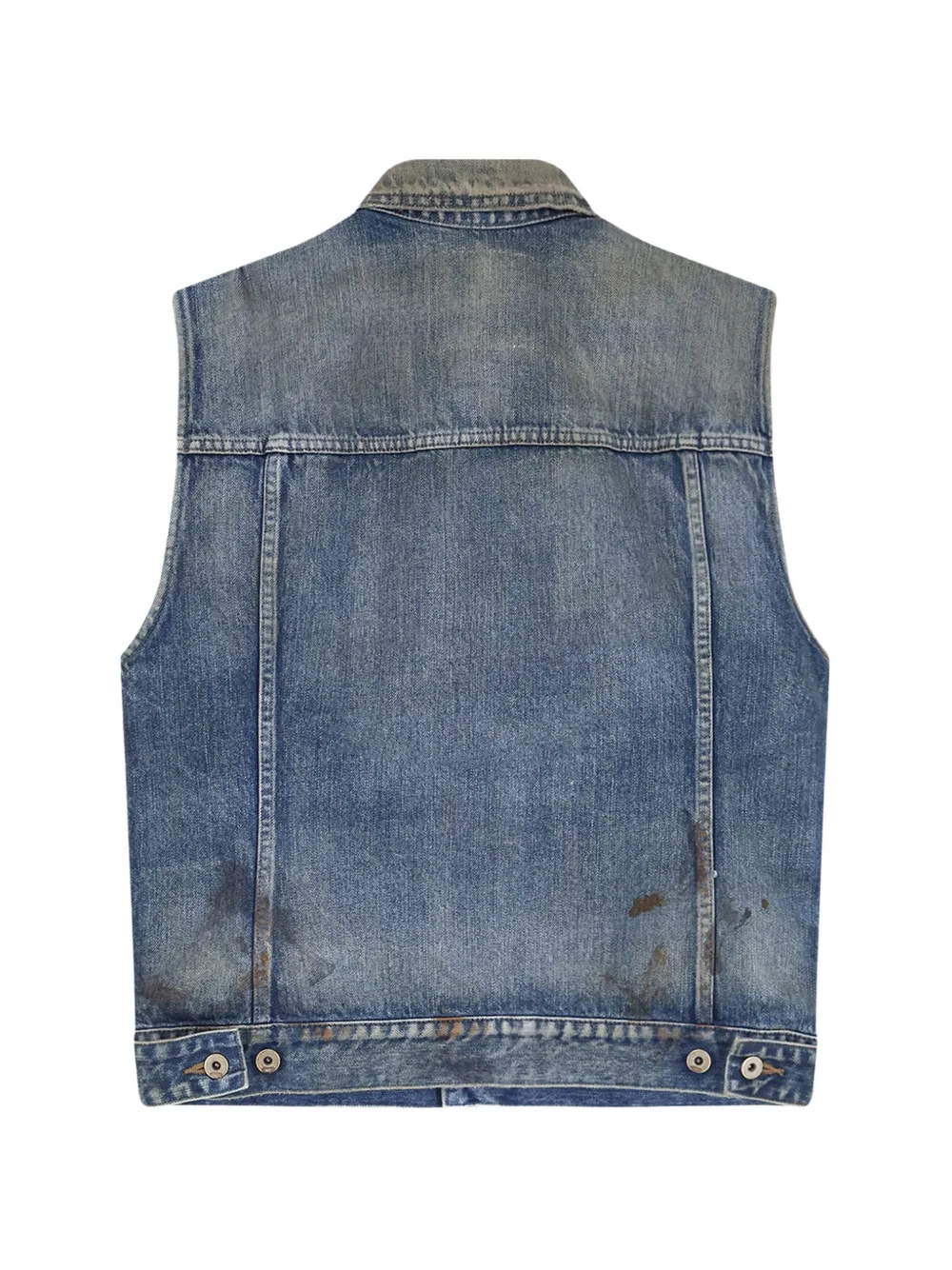Rick Owens DRKSHDW Denim gilet met knopen Blauw