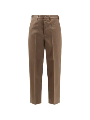OUR LEGACY Pleated Borrowed Chino Trousers | Brown | FARFETCH RO