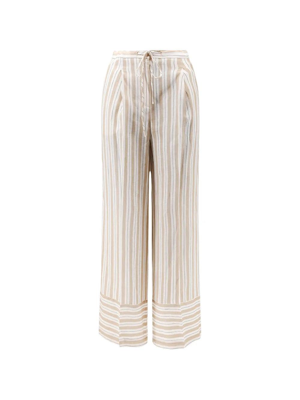 Semicouture vertical-stripe drawstring trousers - Toni neutri