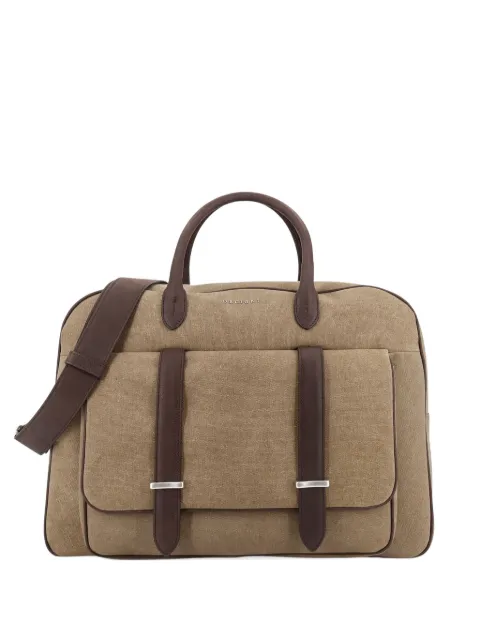 Orciani Jones Safari flap pocket suede holdalls