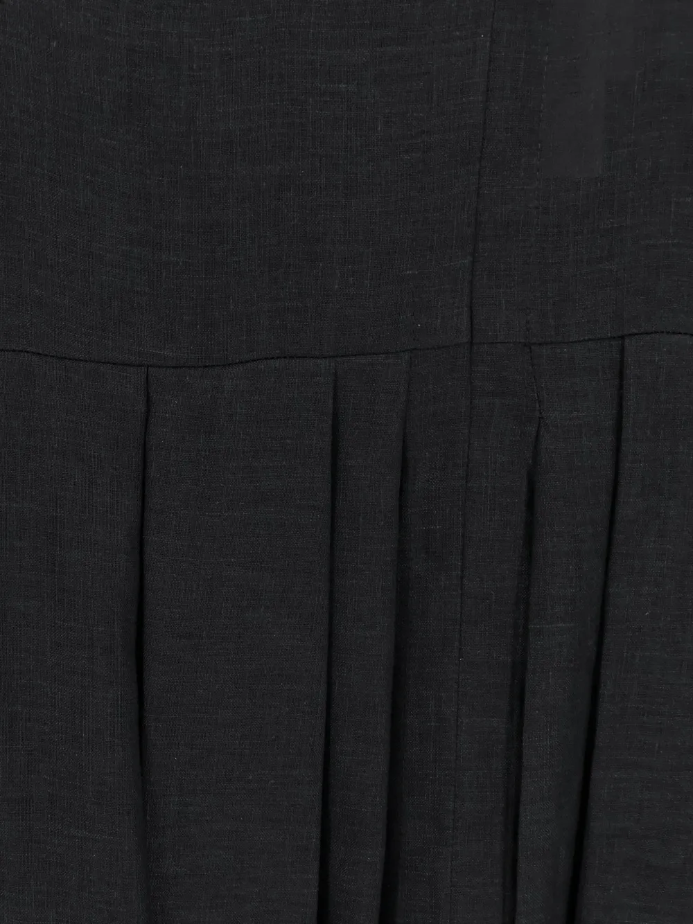 Semicouture Geplooide midi-jurk Zwart