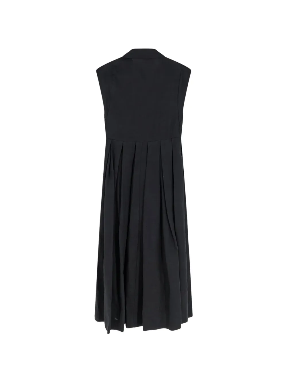 Semicouture Geplooide midi-jurk Zwart