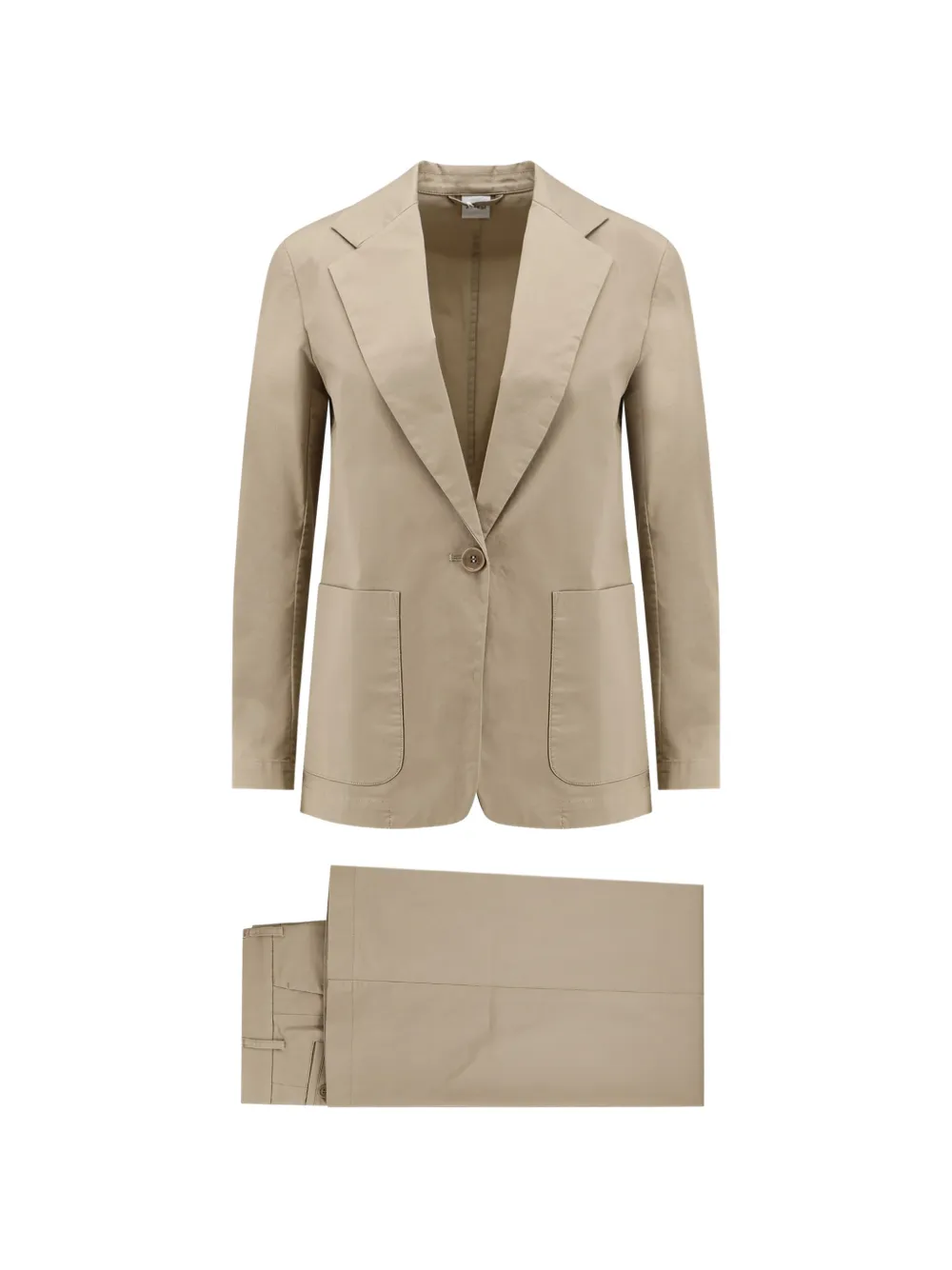 ASPESI buttoned pocketed suit - Toni neutri