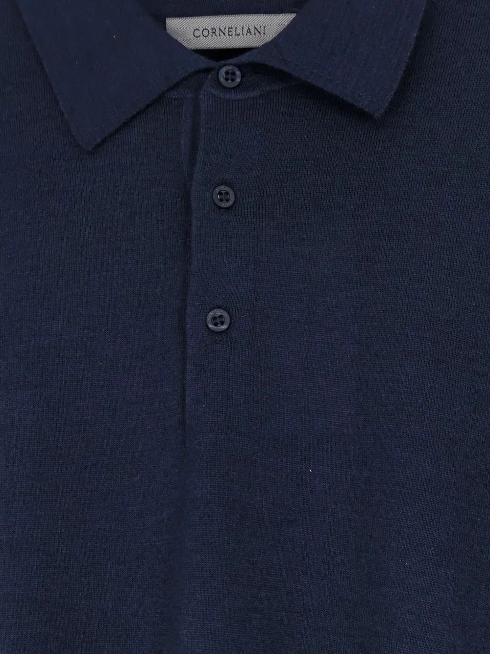  Corneliani Buttoned Polo Shirt - Blue 