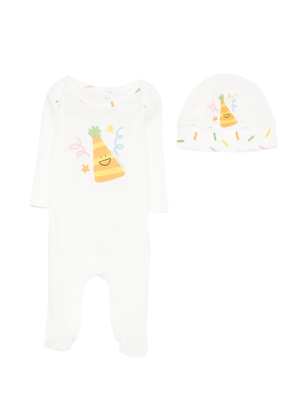 Stella McCartney Kids printed rompers set - Weiß