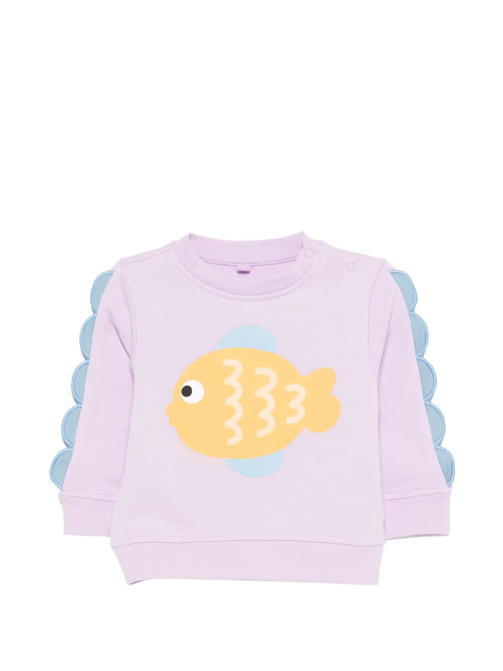 Stella McCartney Kids fish-print sweatshirt - Viola