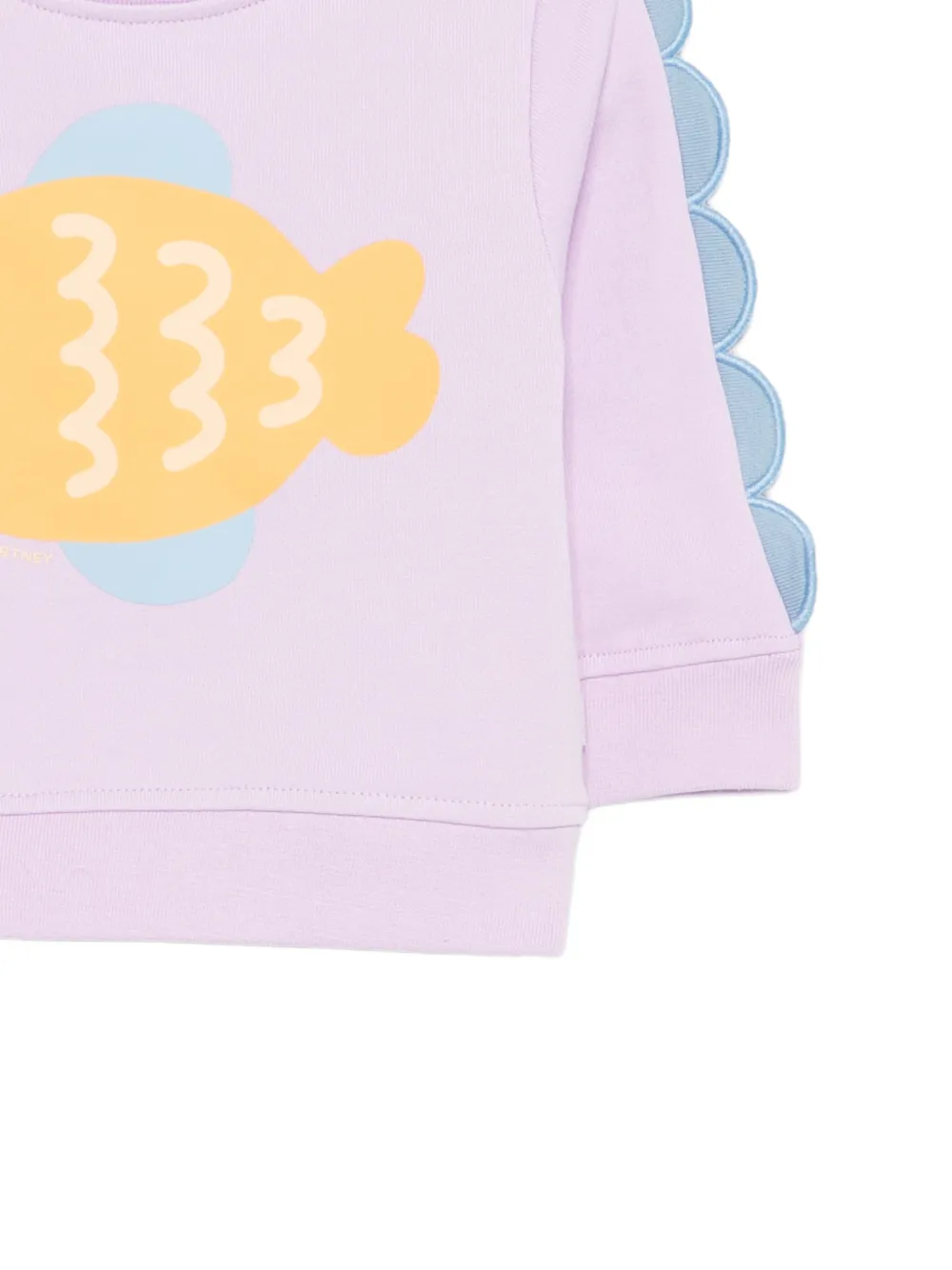 Stella McCartney Kids Sweater met vissenprint Paars