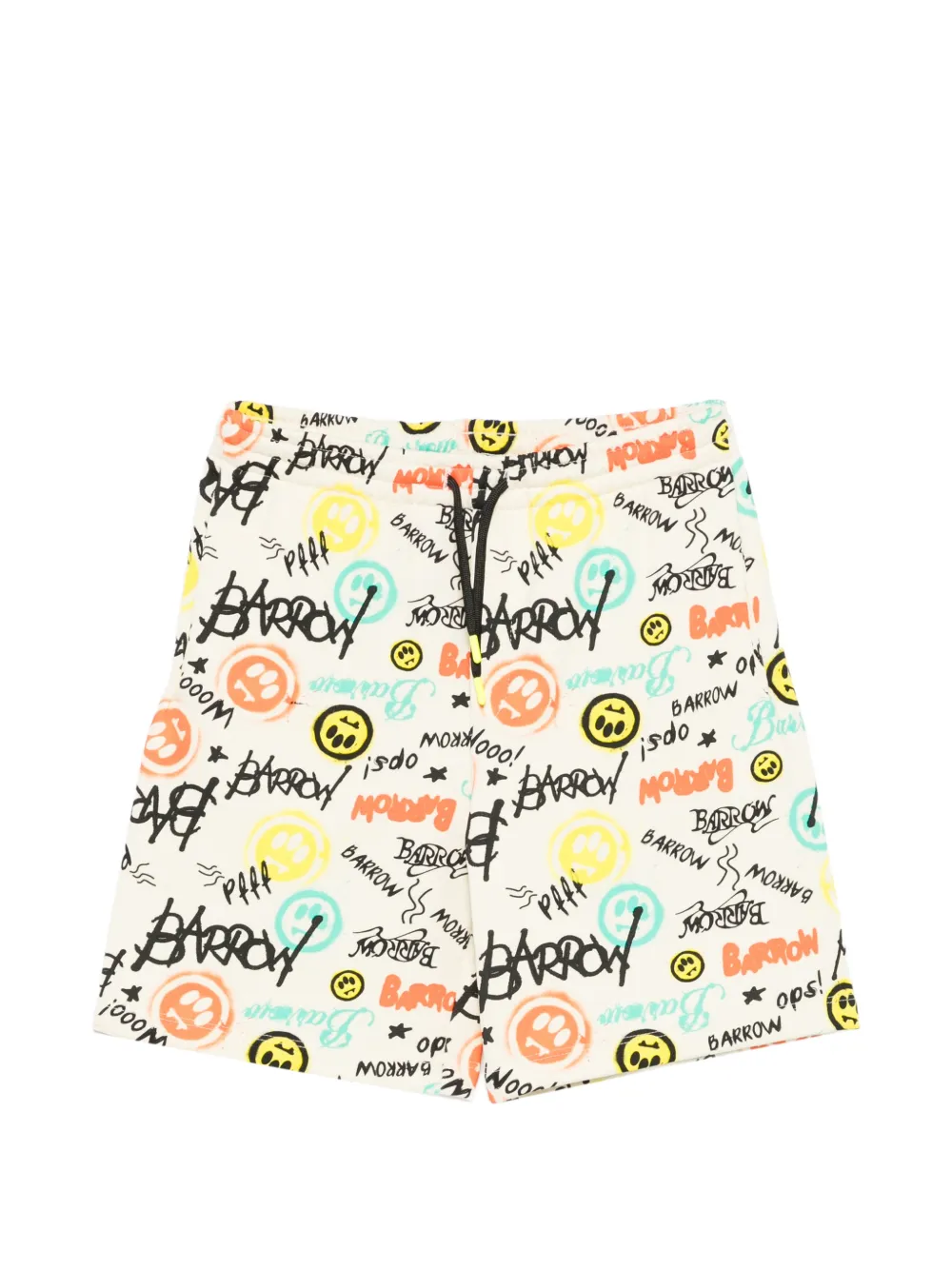 Barrow kids graphic-print shorts - Toni neutri