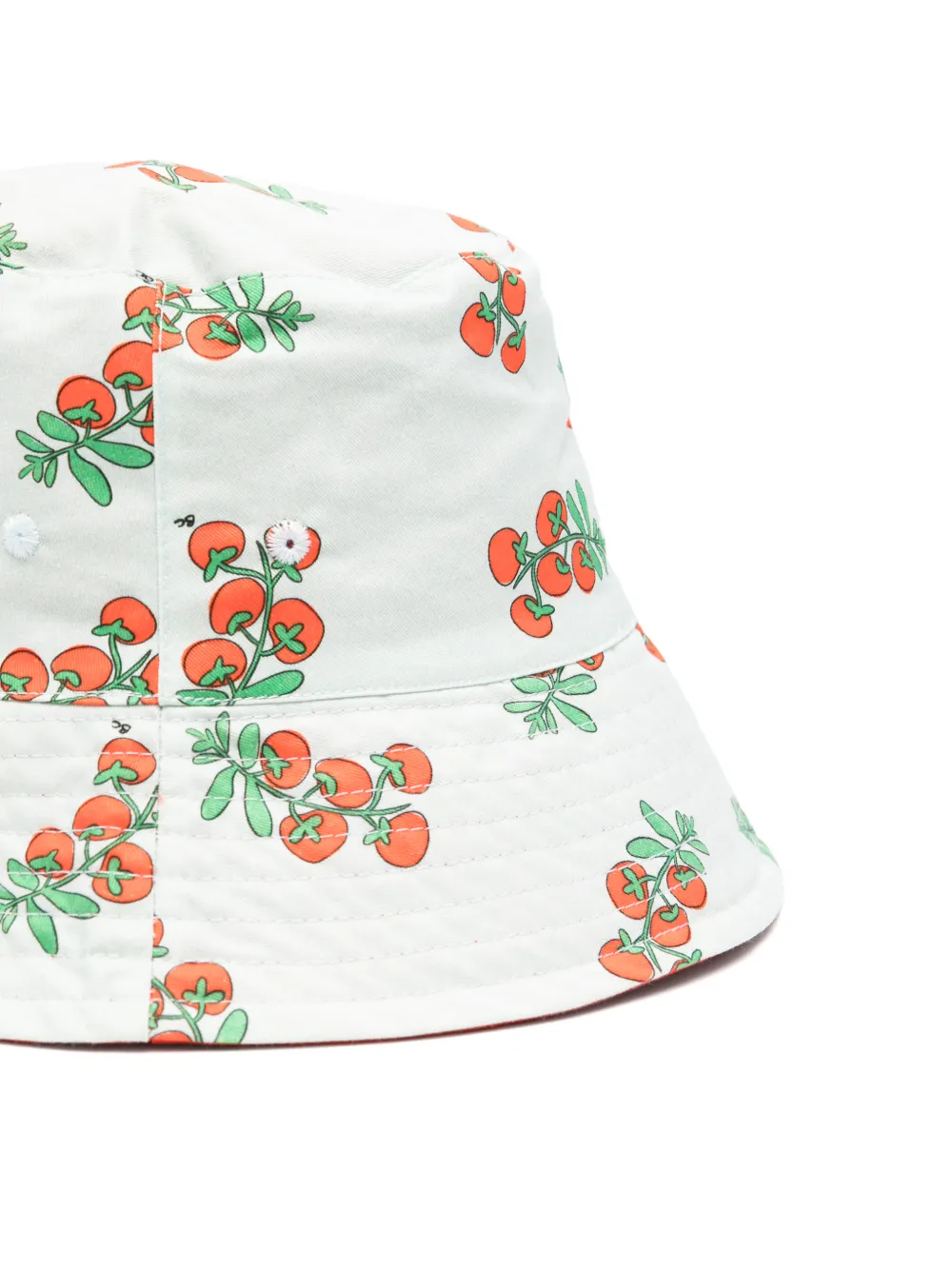  Bobo Choses Juicy Tomatoes Printed Reversible Bucket Hat - White 