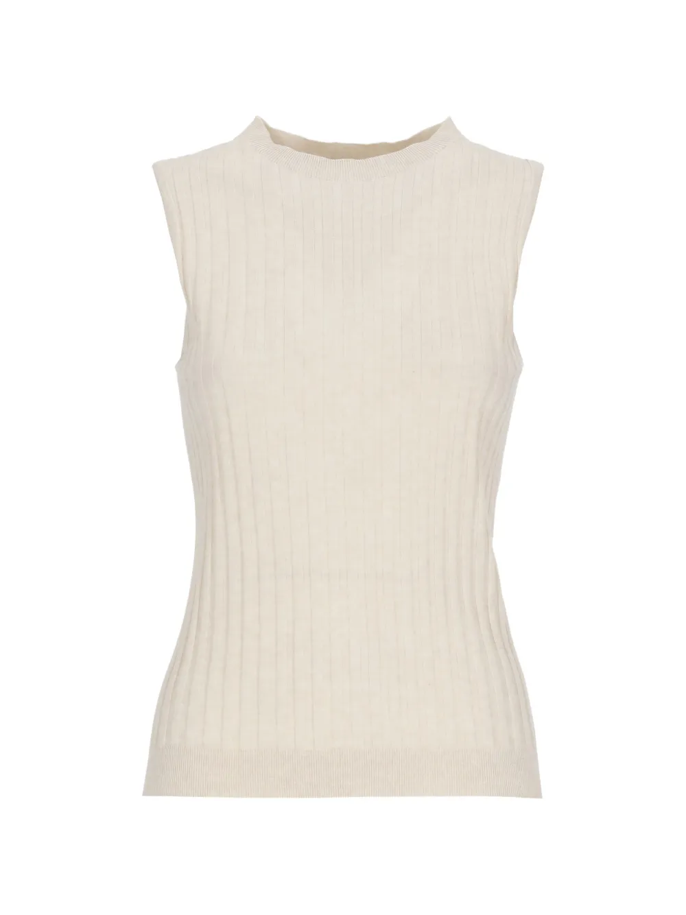 Peserico ribbed-knit tank top - Toni neutri
