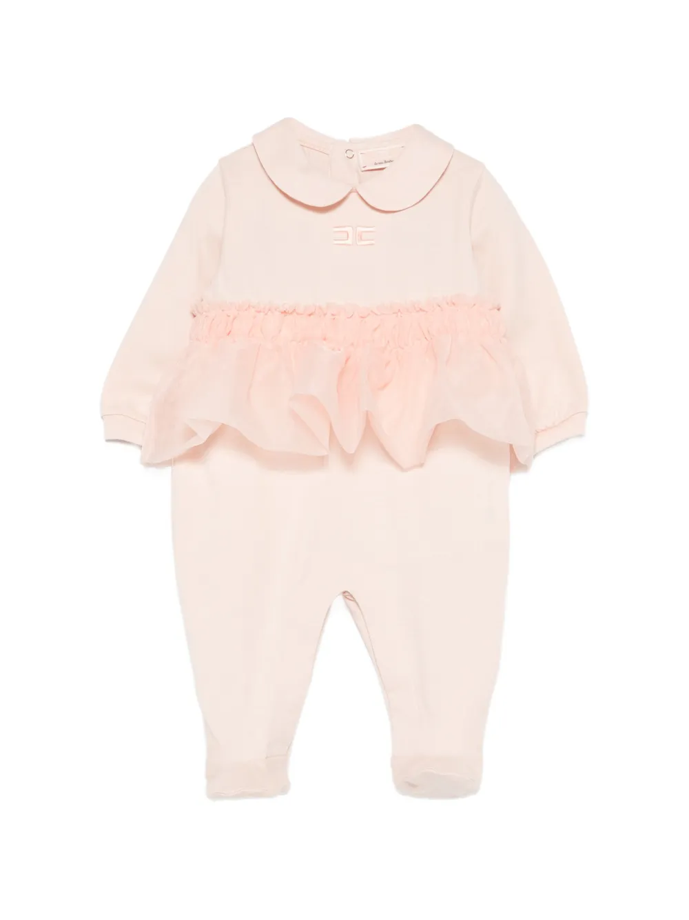 Elisabetta Franchi La Mia Bambina ruffled pajama - Rosa