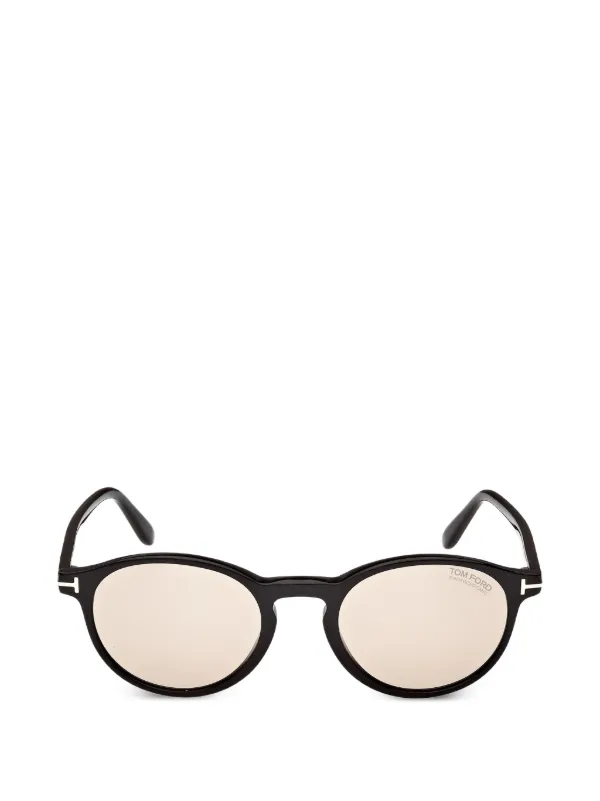 TOM FORD ラウンド型サングラス ブラック TOM FORD Eyewear ラウンドフレーム サングラス | ブラック | FARFETCH JP