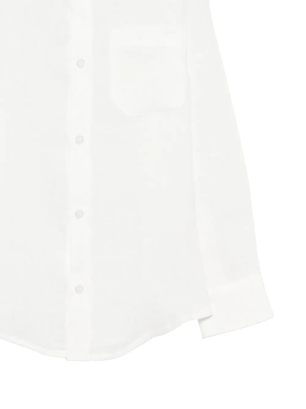 Fay Kids T-shirt met borstzak Wit