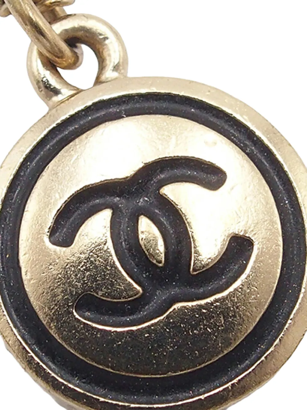 2007 Cc Gold Plated Pendant Necklace Costume Necklace