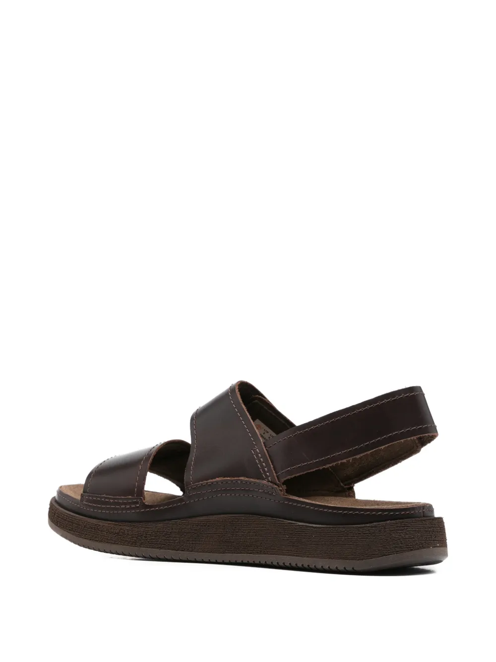 Timberland Leren sandalen met klittenband Bruin