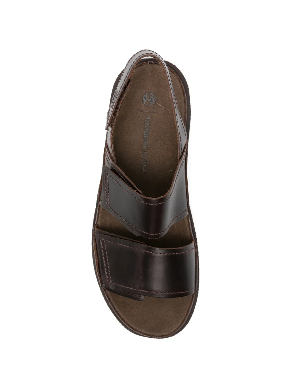 Timberland Leren sandalen met klittenband Bruin