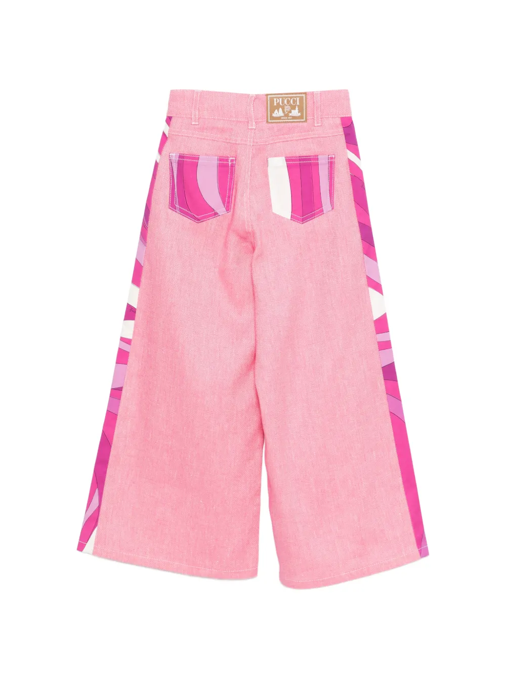Printed-Pocket Trousers