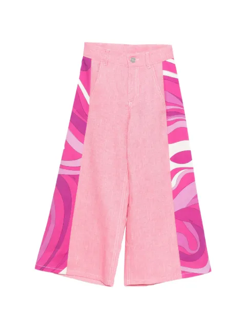 PUCCI Junior pantalon à poches imprimées