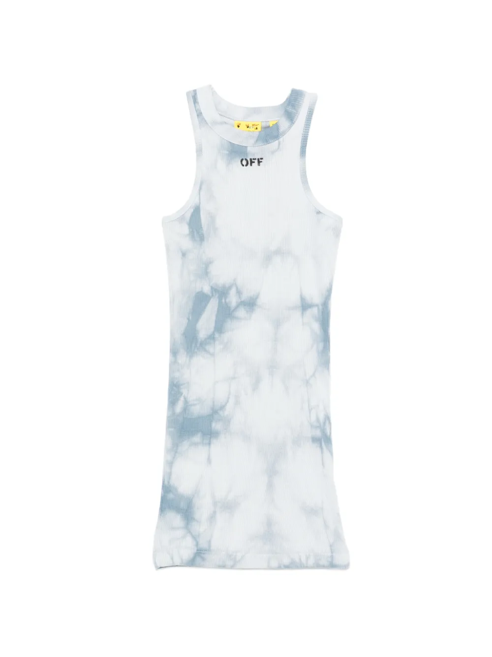 Off-White Kids tie-dye-effect dress - Bianco