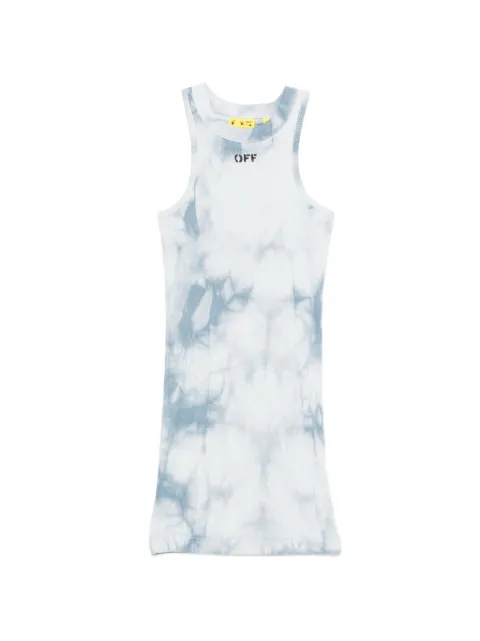 Off-White Kids vestido con estampado tie-dye